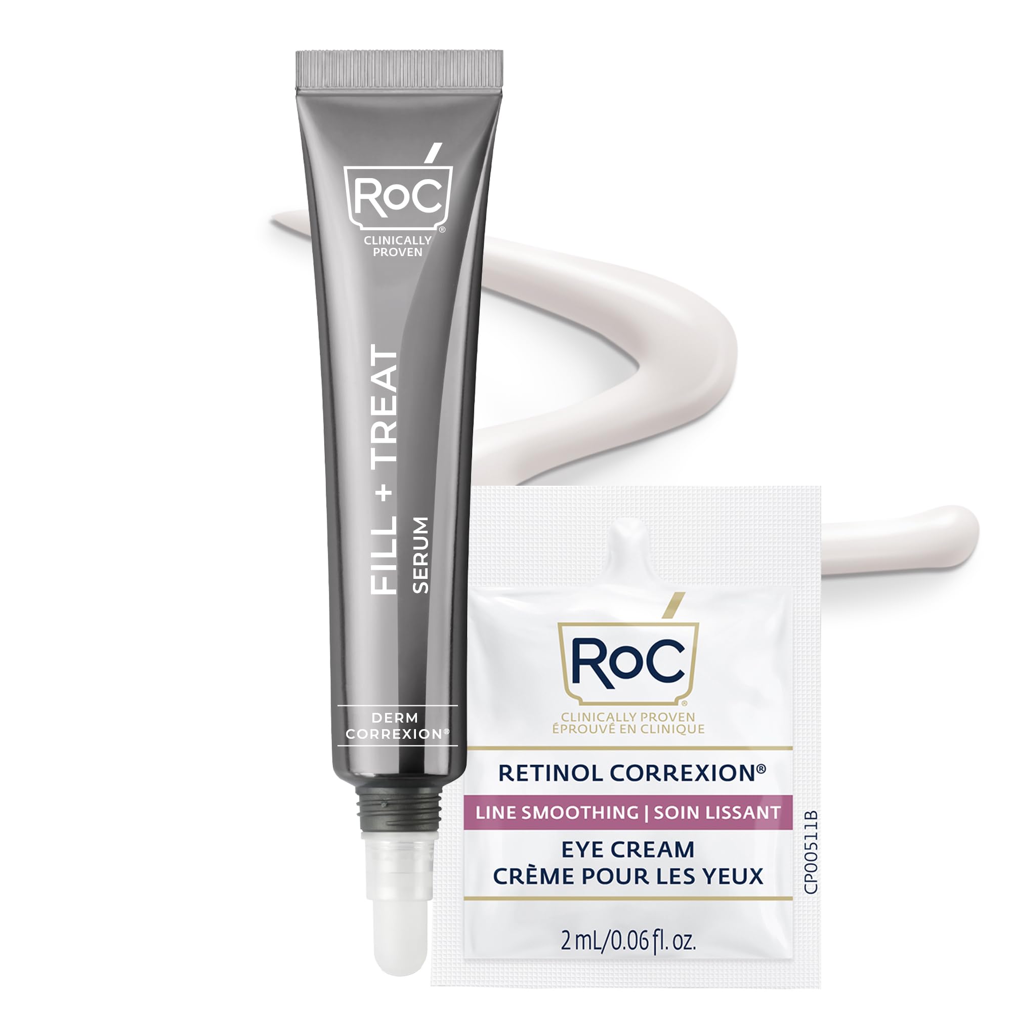 RoC Derm Correxion serum bottle close-up highlighting hyaluronic acid hydration