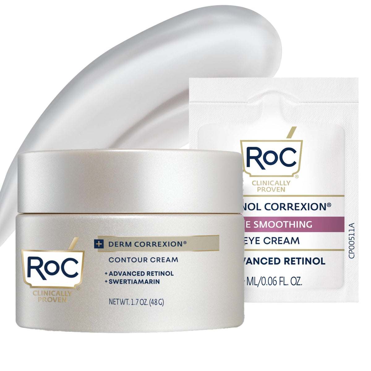 RoC Derm Correxion neck cream packaging tube shows premium branding for daily anti aging care