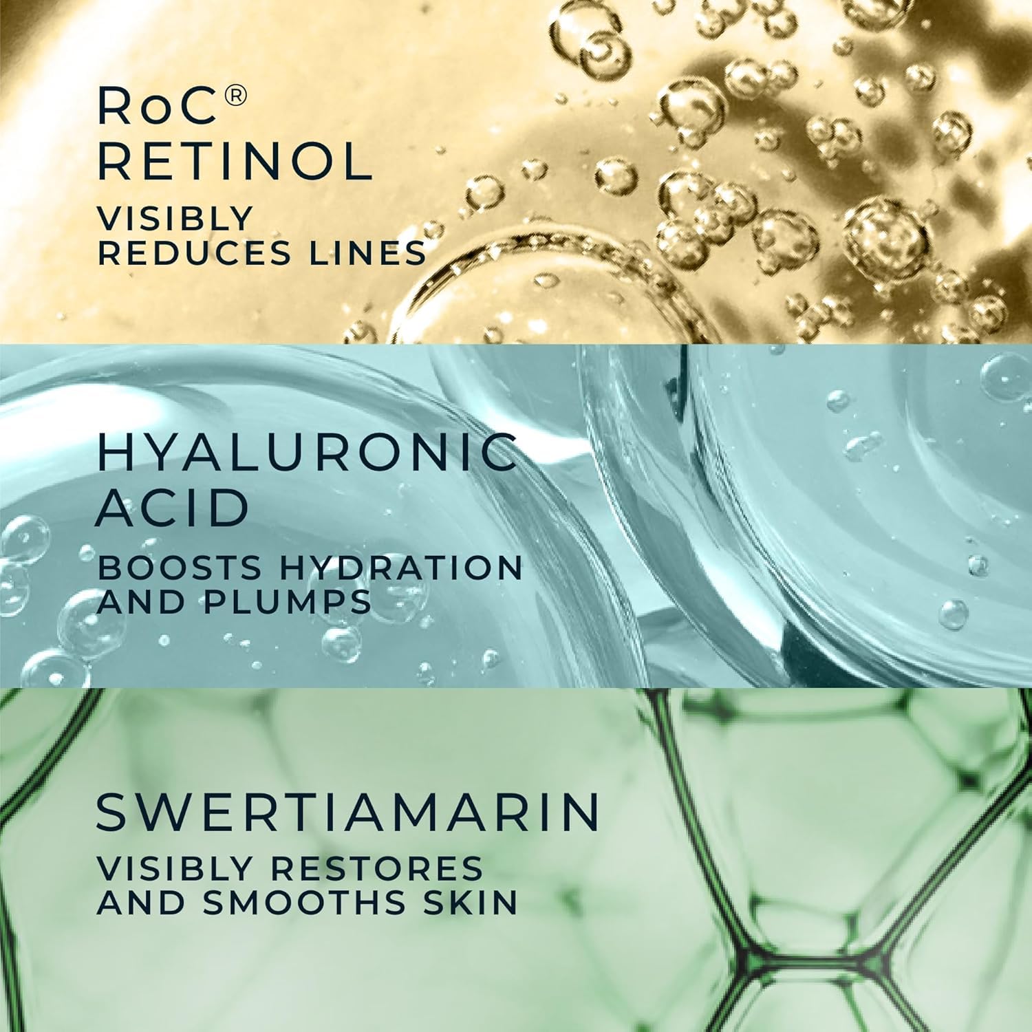 RoC Derm Correxion neck cream paraben free packaging communicates clean skin friendly formula