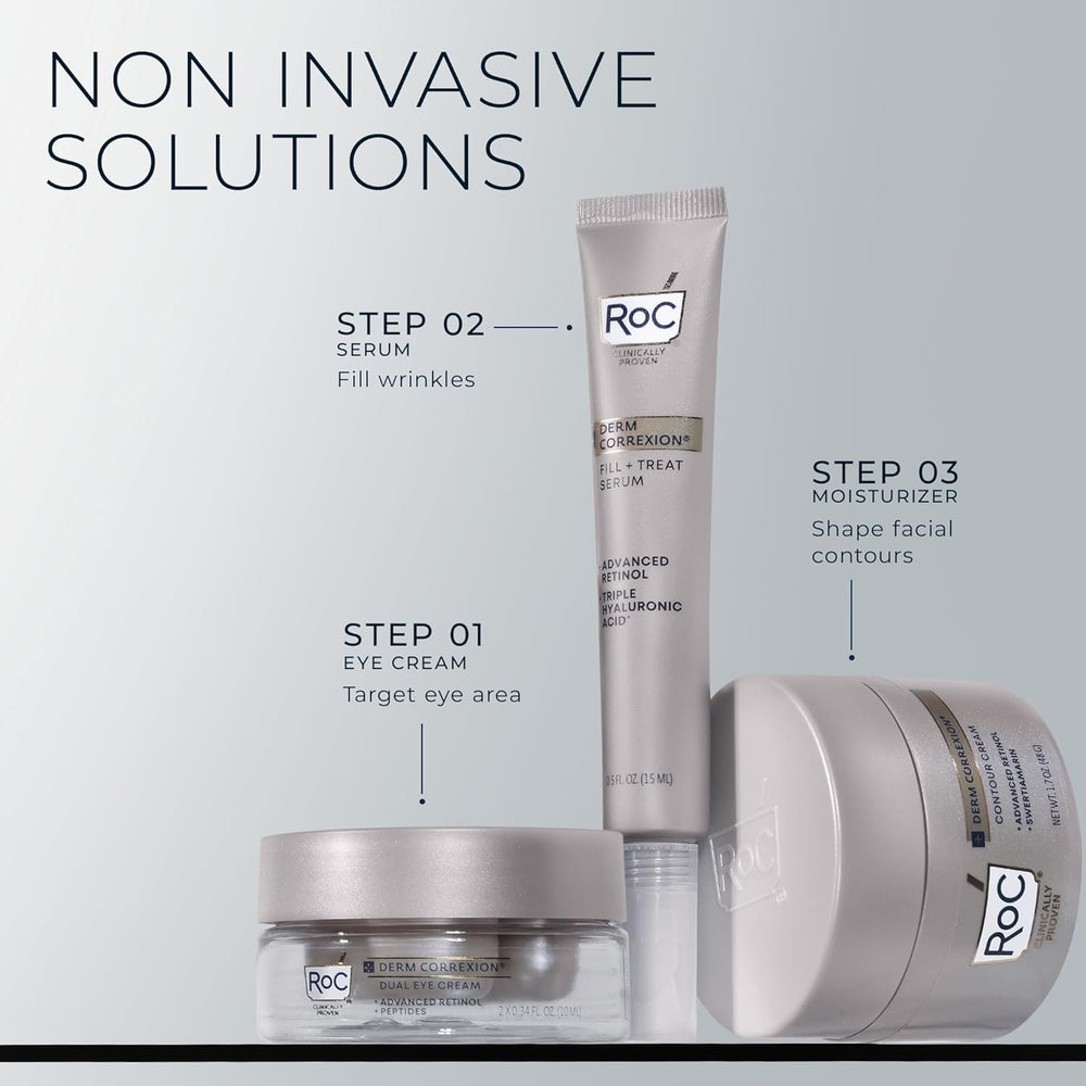 RoC Derm Correxion two-in-one eye duo supports overall eye-area appearance.