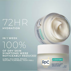 RoC Hyaluronic acid formula with seven HA blends for plumper-looking skin.