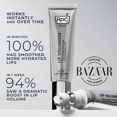 Hyaluronic Acid spheres close-up in RoC formula.