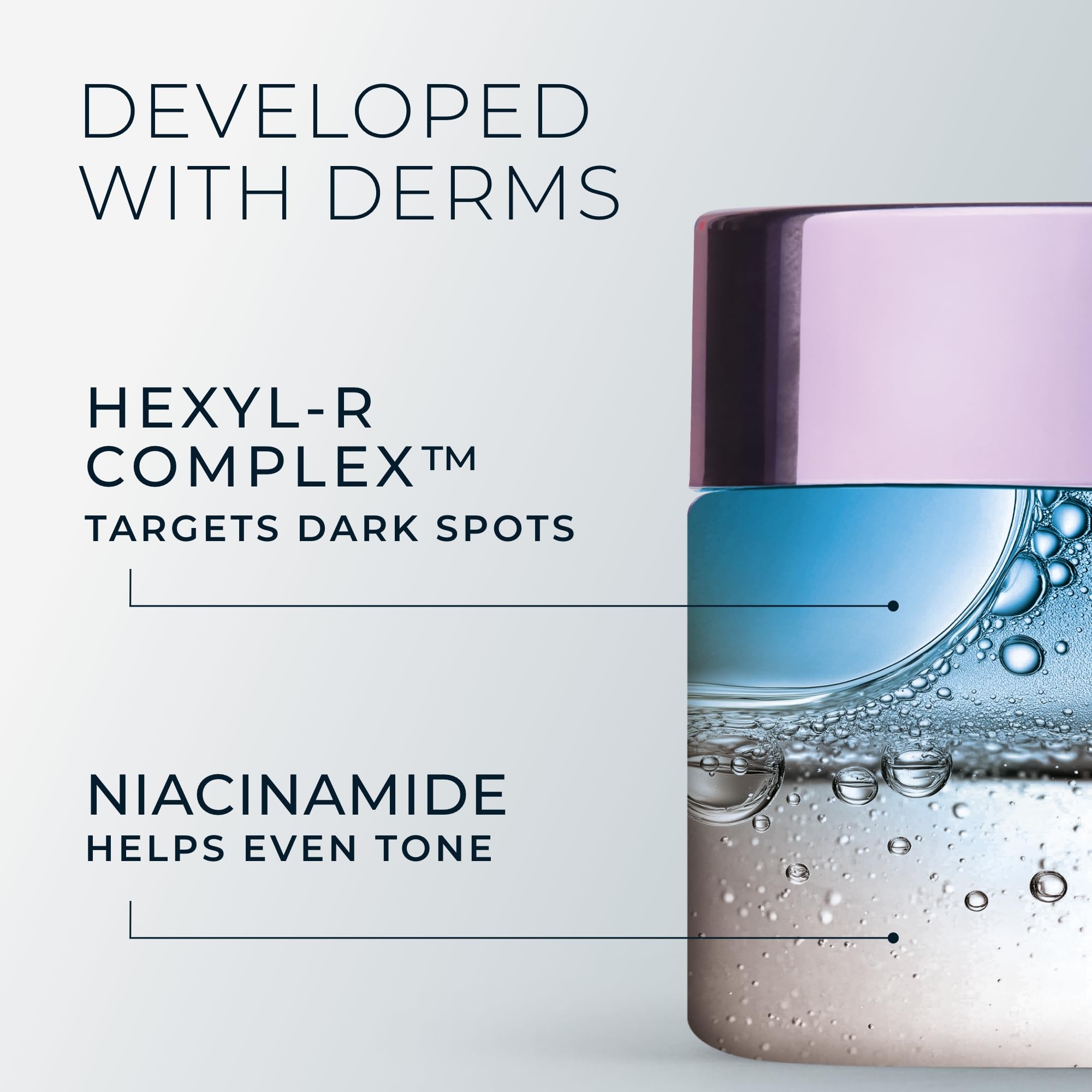 RoC packaging box highlighting Hexinol technology in luxe box.