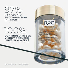 RoC night serum capsule twist open for mess-free nightly use