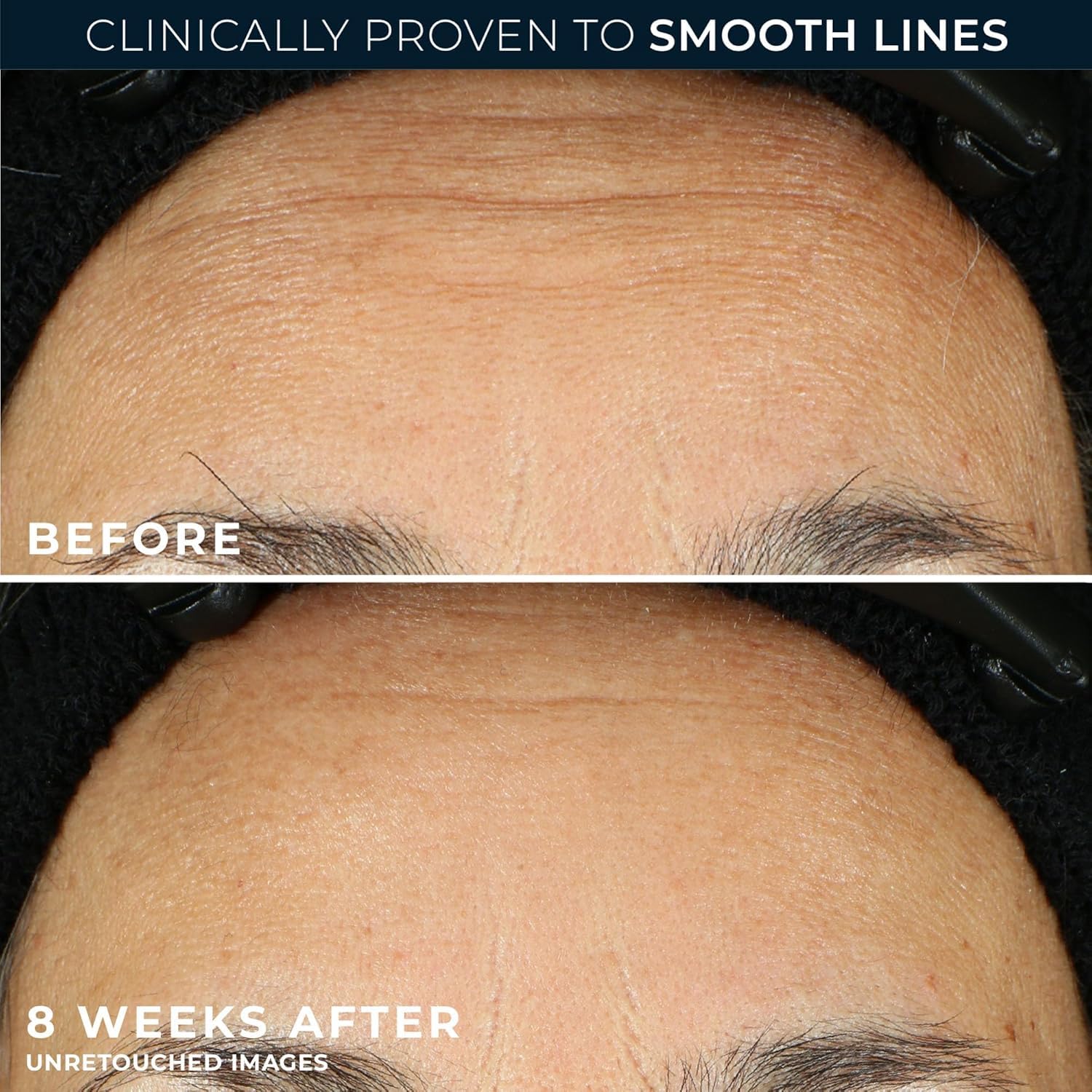 RoC night serum texture swirls on skin for even tone