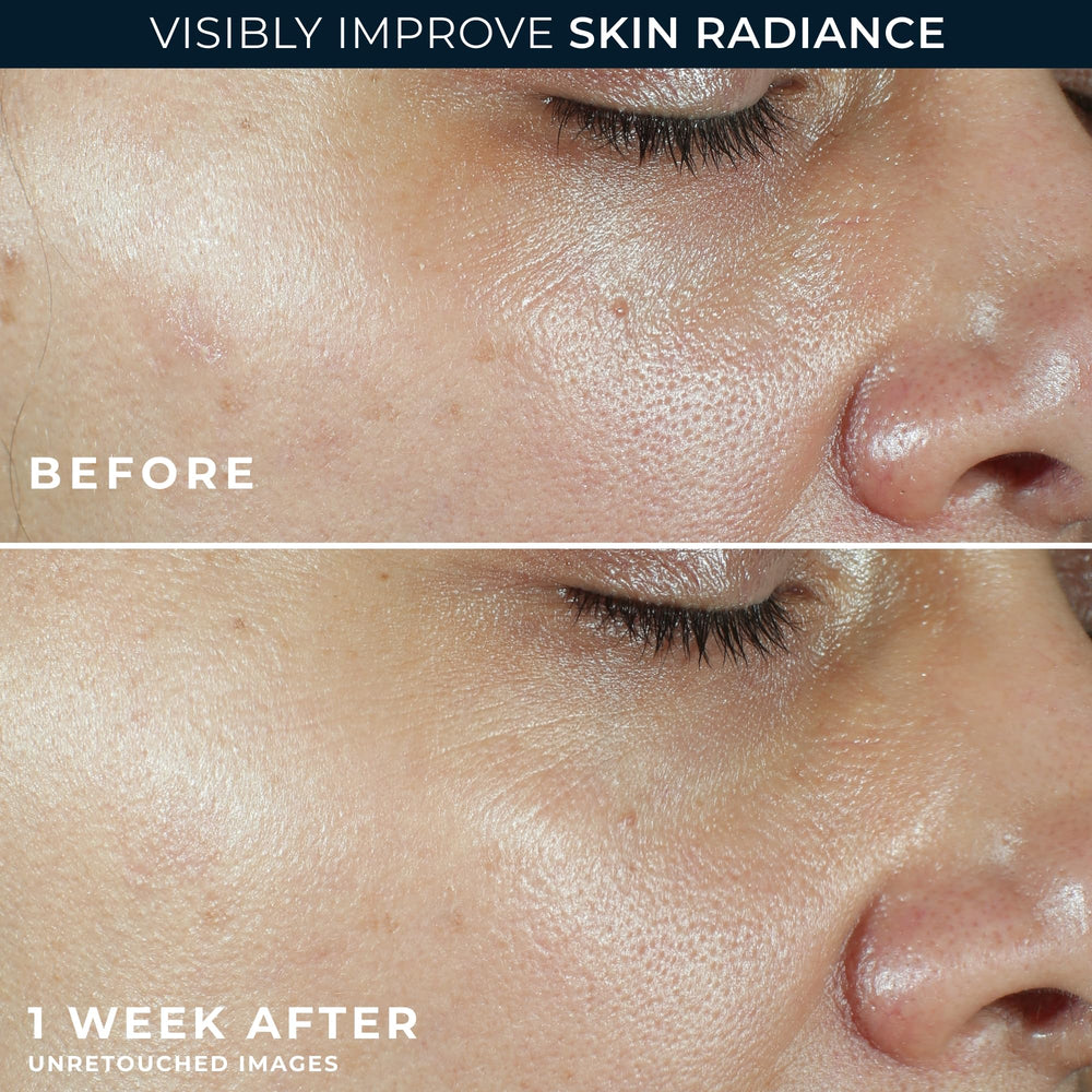 RoC packette two-in-one set on a clean surface for on-the-go skincare