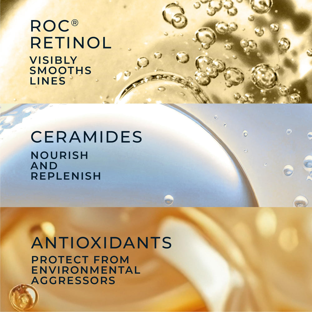 RoC Retinol Correxion daily serum pack emphasizing 80 capsules