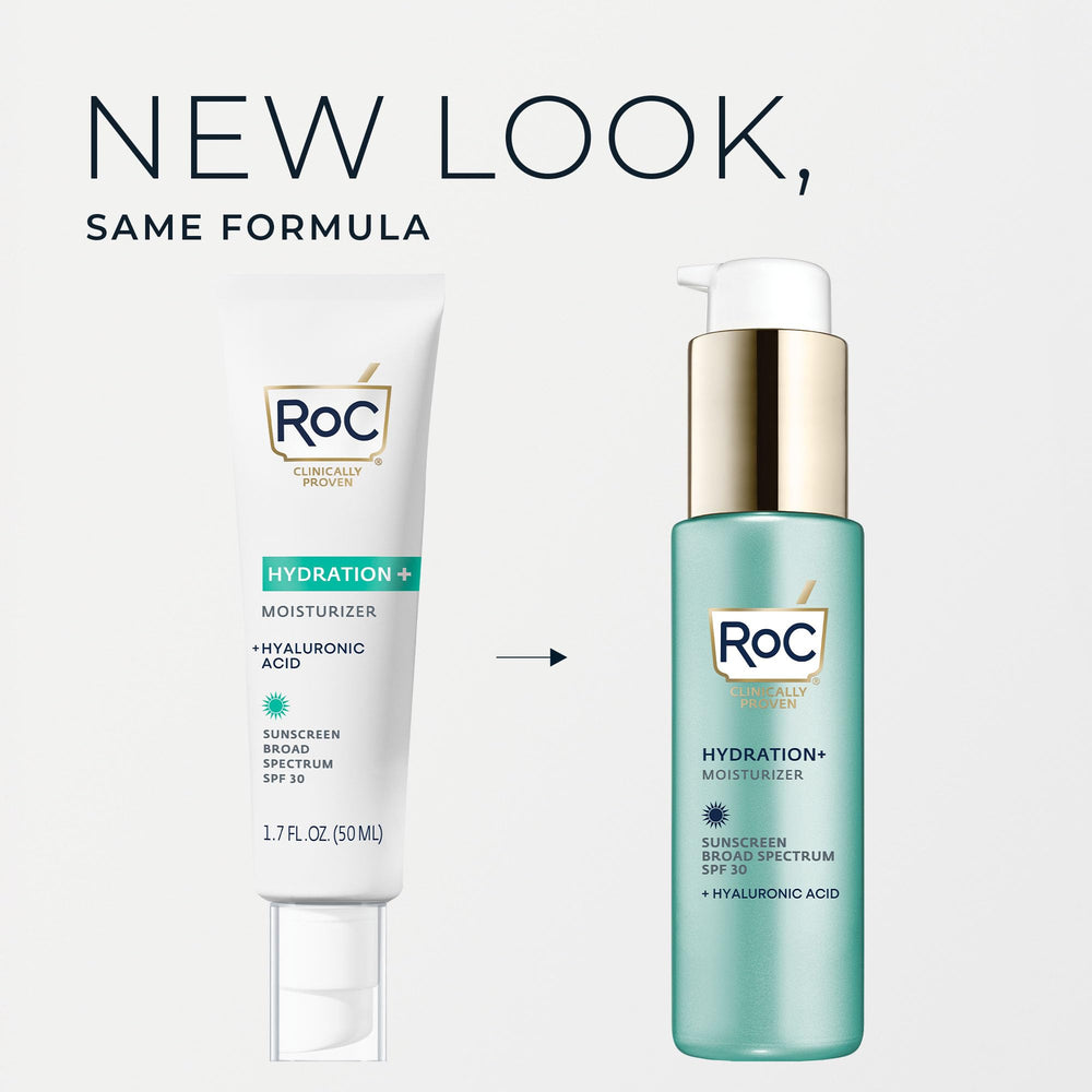 RoC SPF30 broad-spectrum sunscreen for daytime protection on all skin tones.