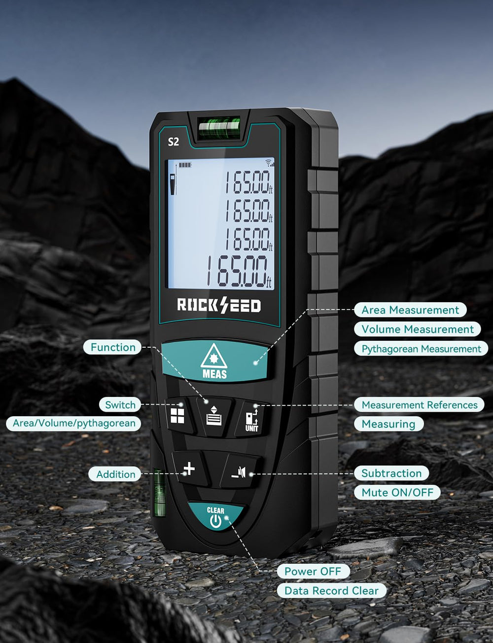 RockSeed IP54 build resists dust and splashes on-site.