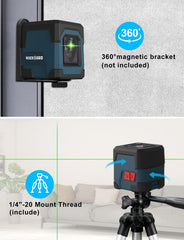 RockSeed Laser Level self-balancing mode maintains level lines automatically.