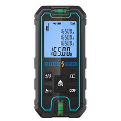 RockSeed Laser Measure front view showing compact handheld design for quick use