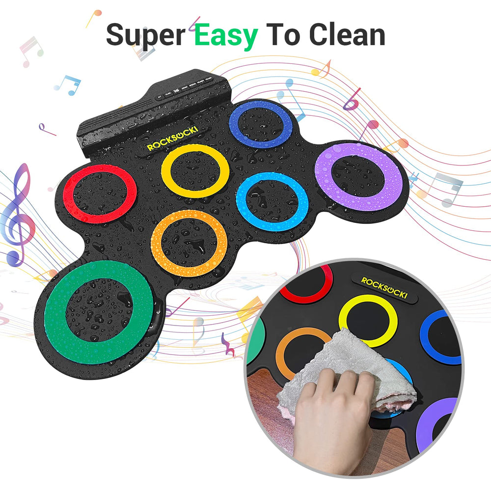 ROCKSOCKI portable drum kit designed for travel and outdoor jam sessions.