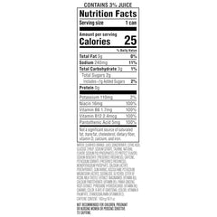 Rockstar Recovery Orange label close-up highlighting caffeine and electrolytes.