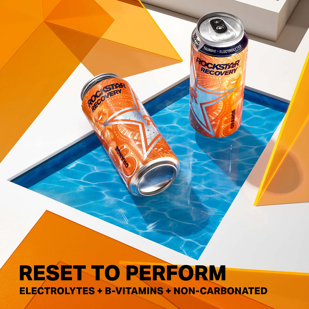 Rockstar Recovery packaging variation shows different can designs.