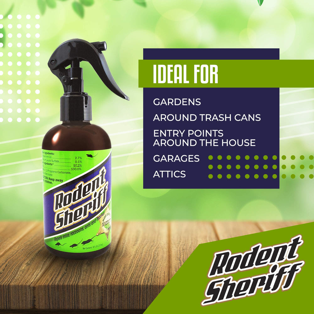 Aromatic peppermint scent helping deter pests around living spaces.
