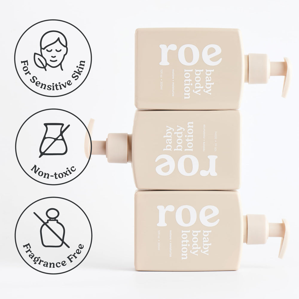 Roe Wellness packaging with easy-tube design for simple dispensing.