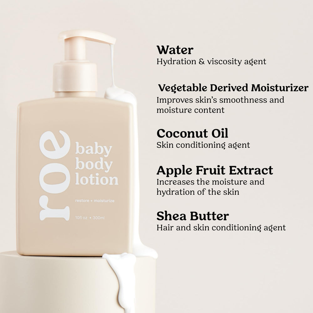 Roe Wellness gluten-free and nut-free label adds safety for sensitive skin.