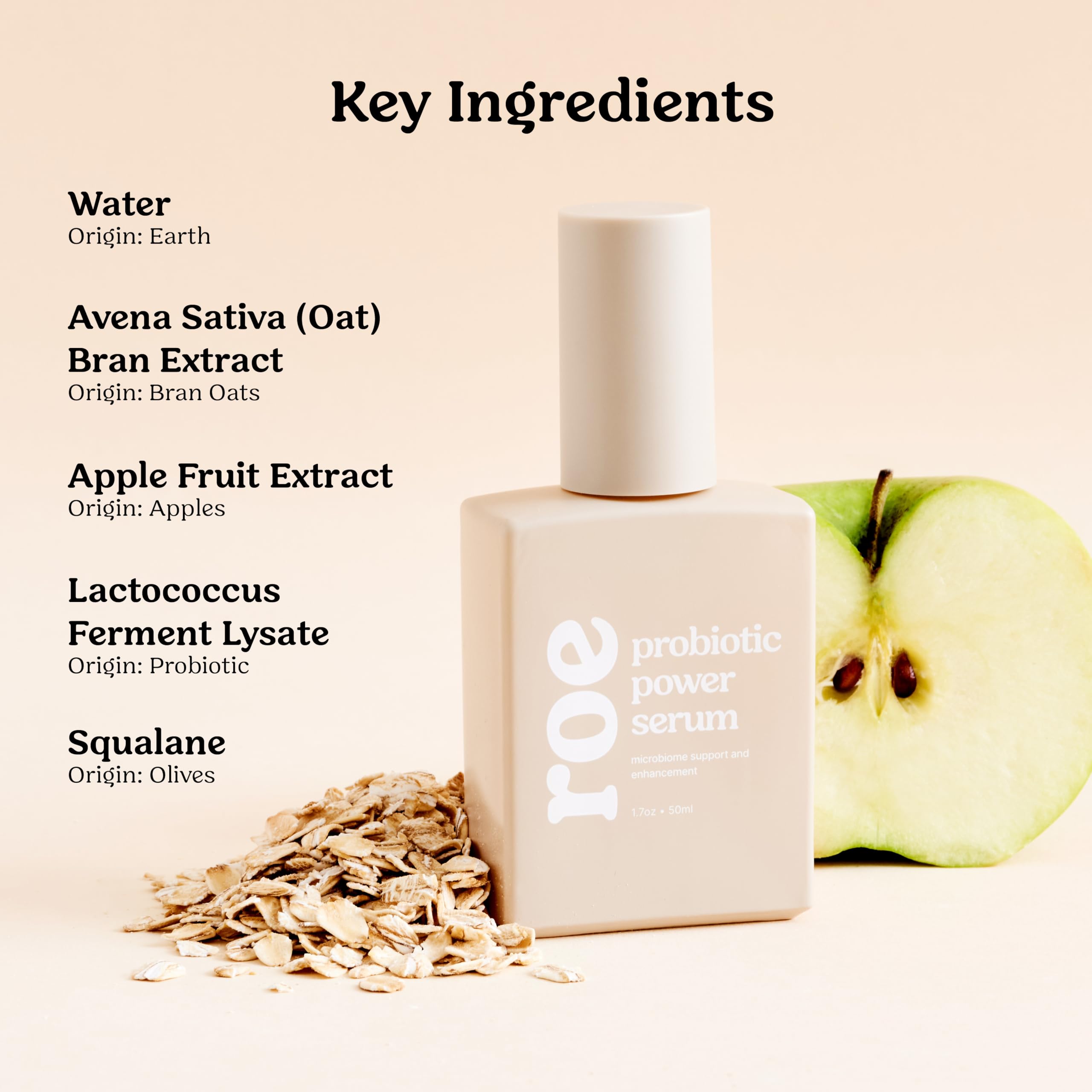 Roe Wellness Clean ingredients packaging emphasizes transparency and skin friendly formula
