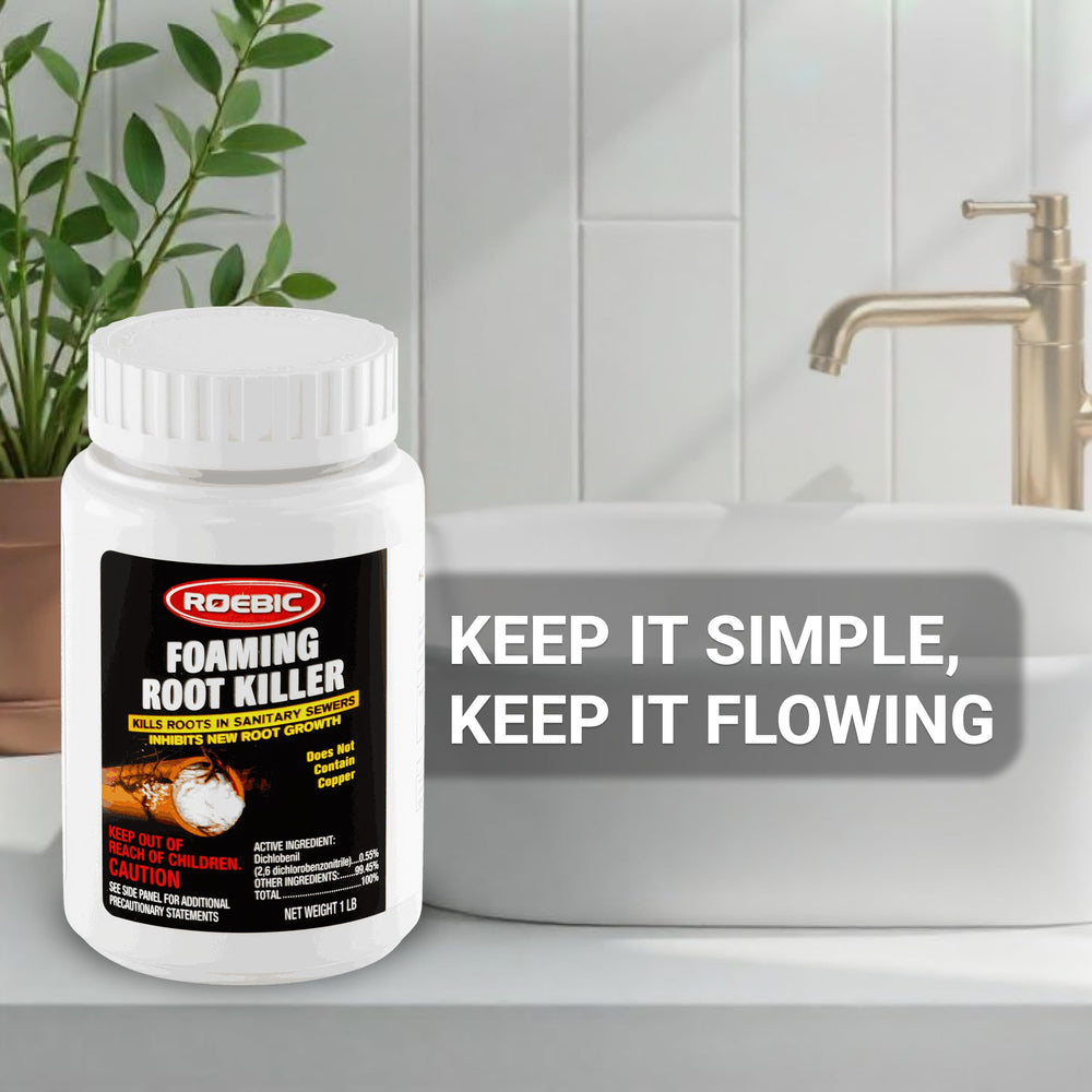 Roebic FRK easy to use toilet application guides root clearance