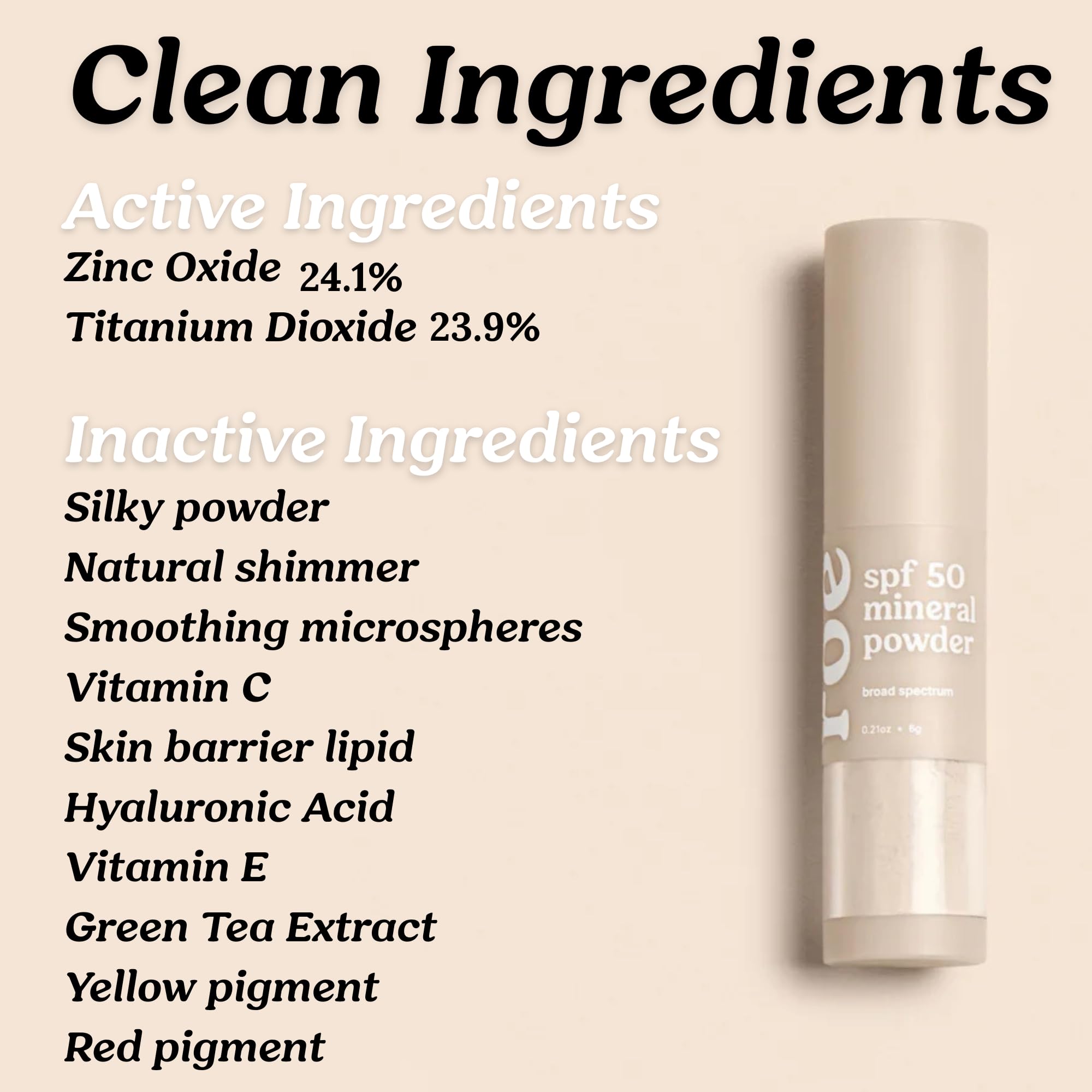 Roe Wellness mineral formula with clean ingredients for sensitive skin.