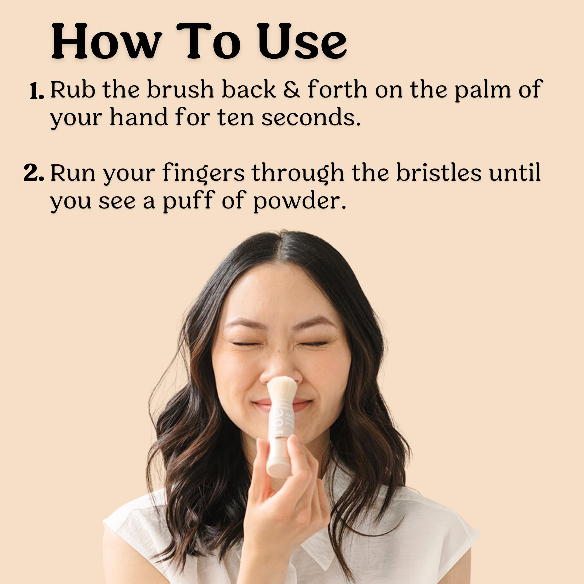Roe Wellness easy touch-ups on the go with a light, breathable powder.