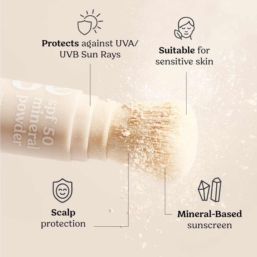 Roe Wellness sunscreen powder ideal for busy parents and kids.