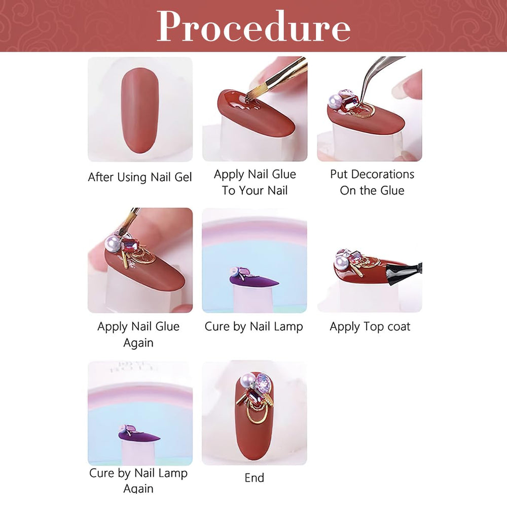 ROFIBUT easy-use charms elevate DIY nail art in minutes.