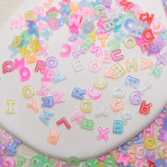 ROFIBUT glitter alphabet charms add sparkle to daily manicures.