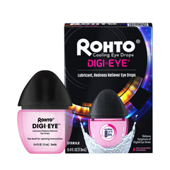 Rohto Digi-Eye bottle closeup for on-the-go eye relief.