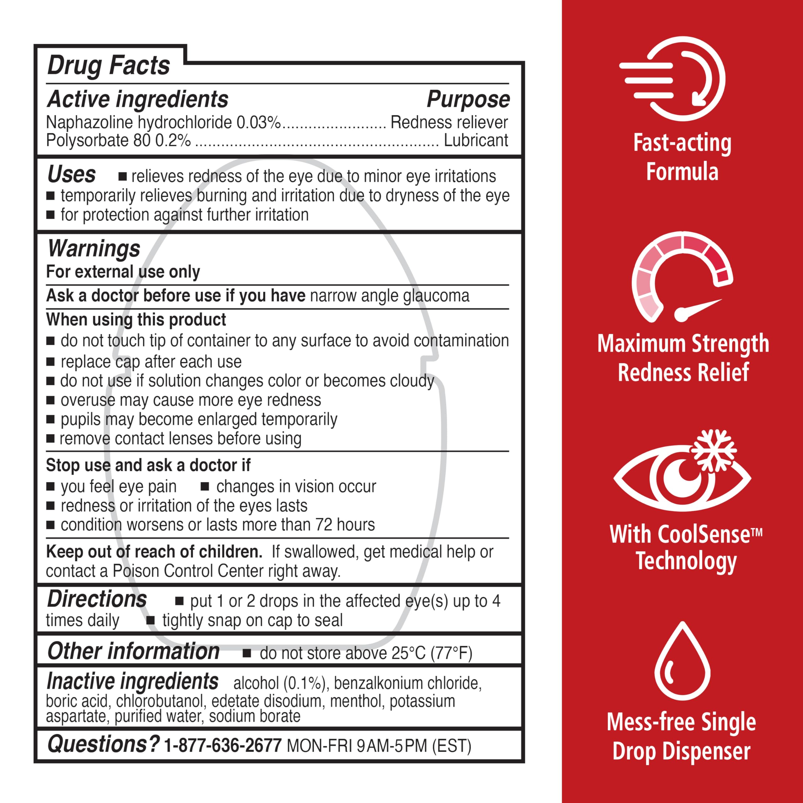 Rohto mess-free single-drop dispense makes use quick and clean.