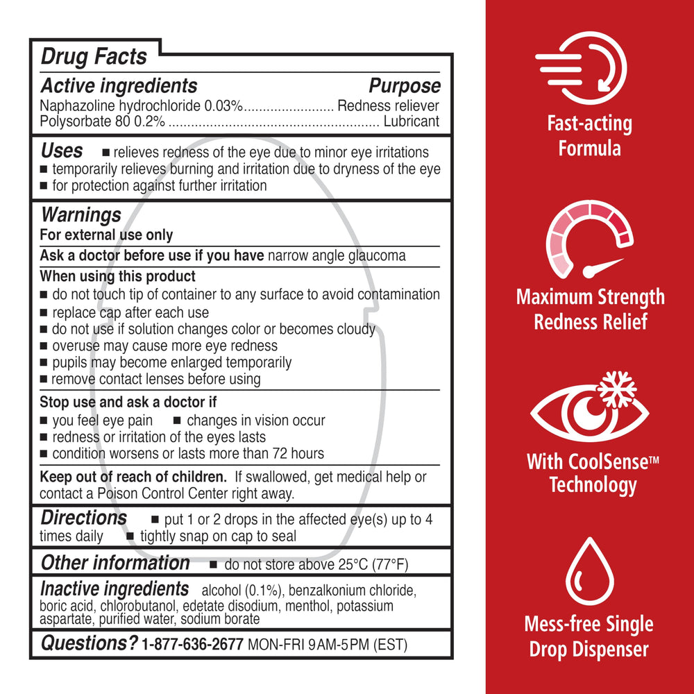 Rohto mess-free single-drop dispense makes use quick and clean.