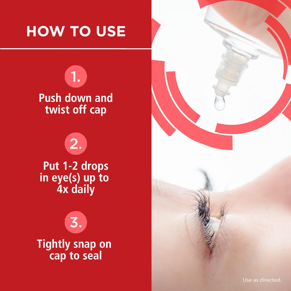 Rohto travel-size bottle enables convenient eye comfort anywhere.