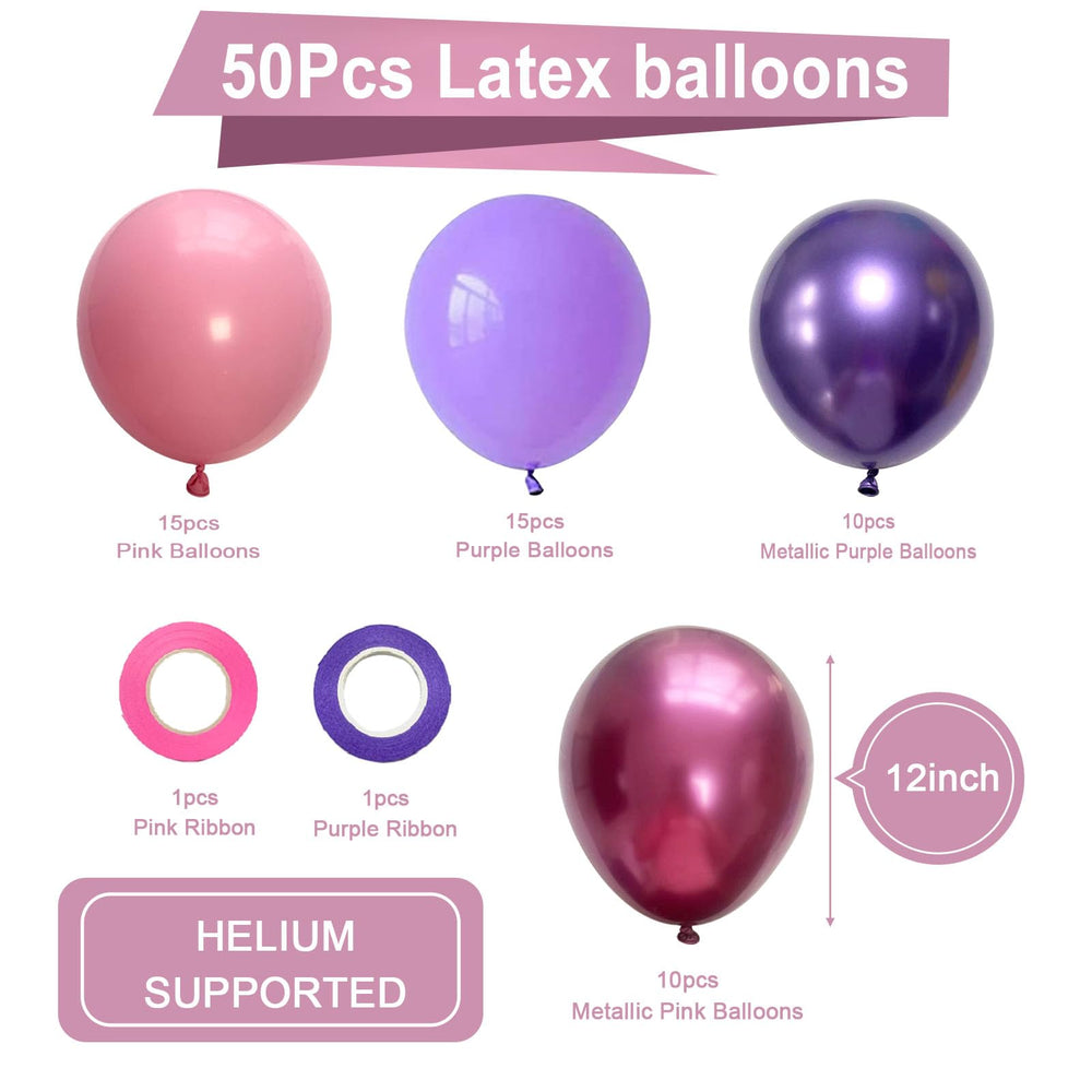Roimylie party balloons set elevates birthday decor with vibrant color contrast.