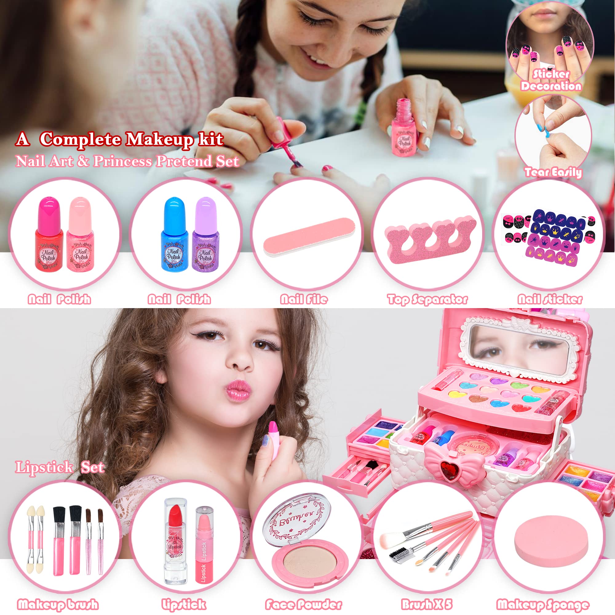 ROKKES portable case with handle for on-the-go makeup sessions