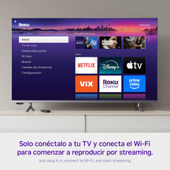 Roku Express with ViX Premium access for live and on-demand entertainment.