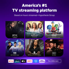 Roku Streaming Stick Plus with voice remote enables quick searches.