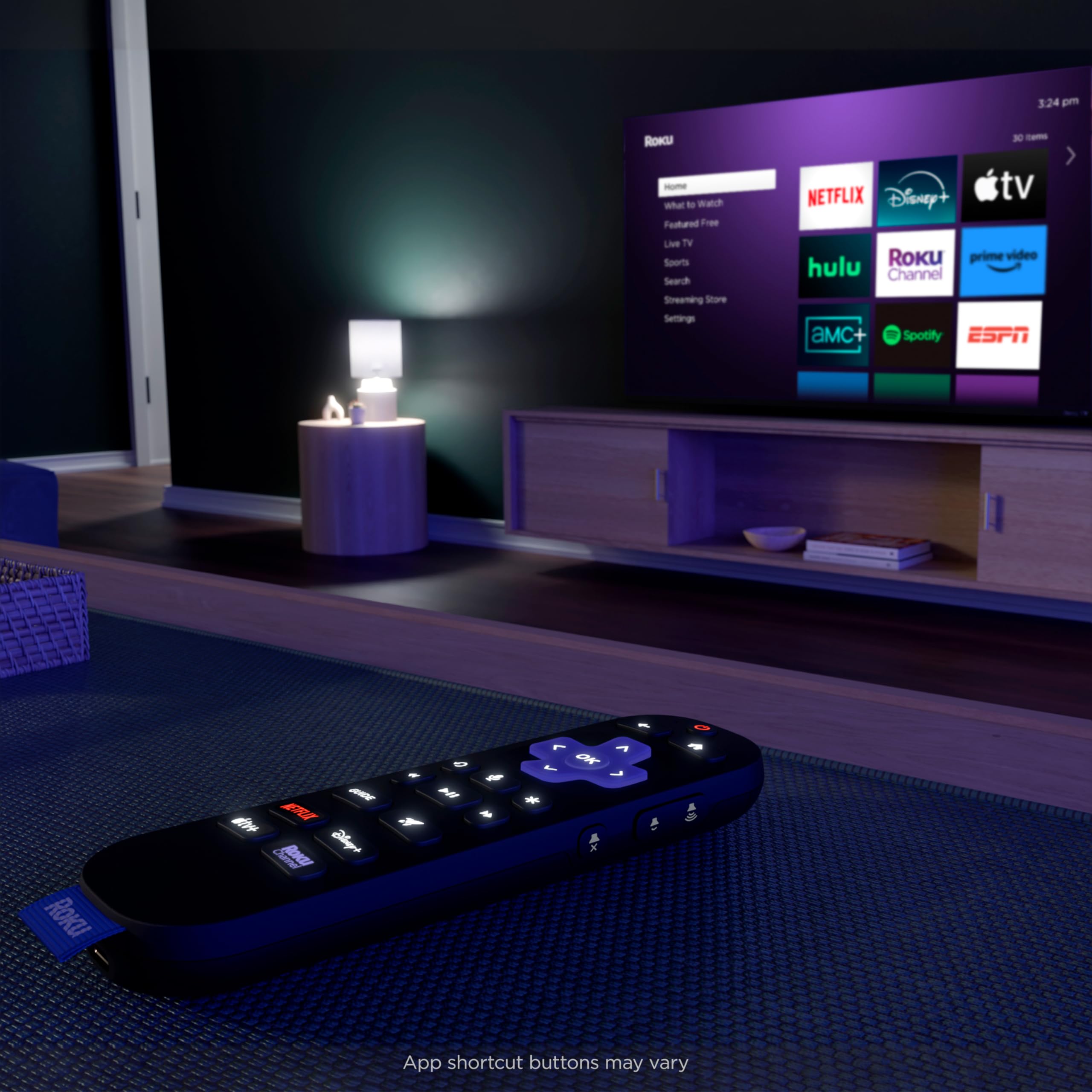 Roku Voice Remote Pro 2nd Edition lost remote finder feature in action.