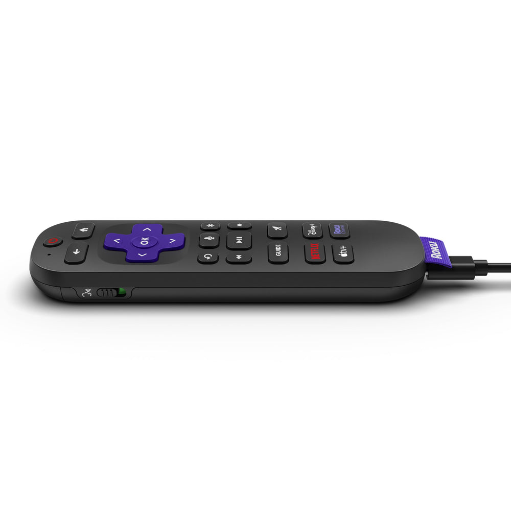 Roku Voice Remote Pro 2nd Edition voice search demonstrates hands-free control.