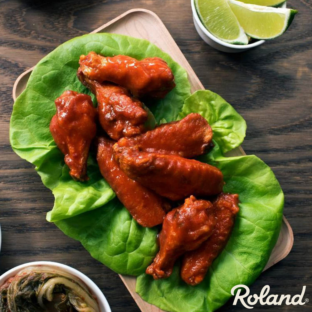 Roland Foods gochujang sauce with rice bowl dish