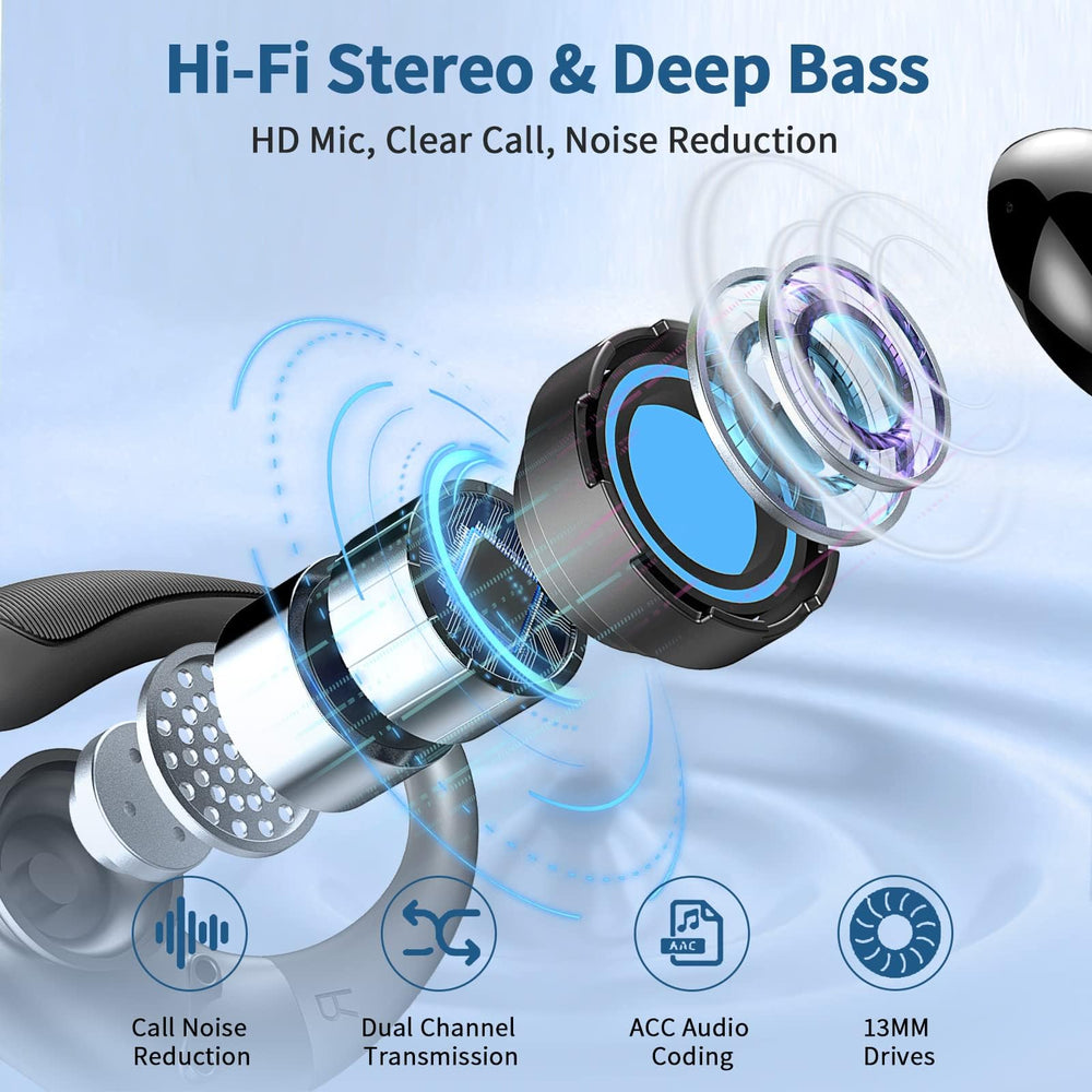 Rolosar 14mm driver delivers deep bass and clear mids for rich sound