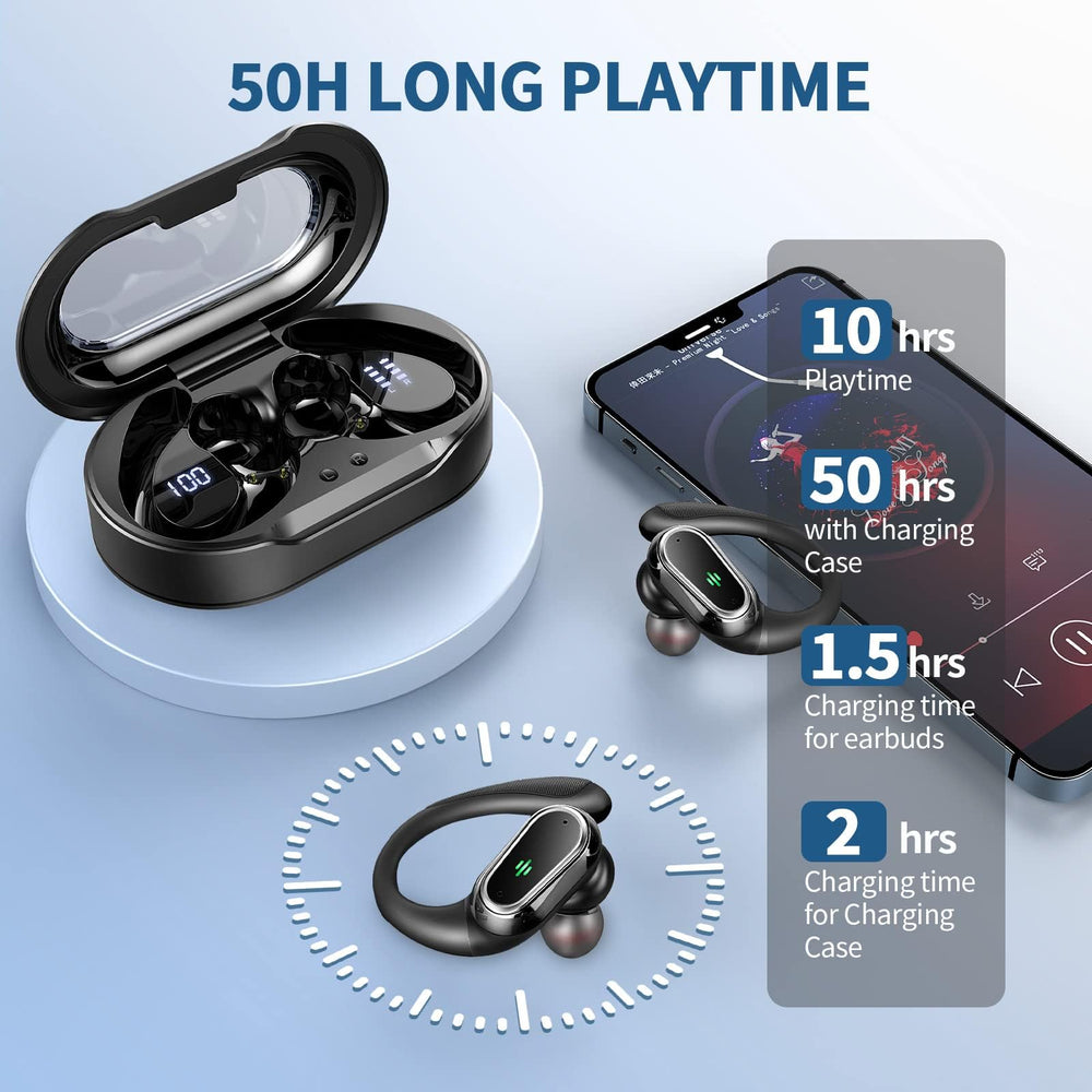 Rolosar earbuds offer up to 60 hours of listening with the charging case