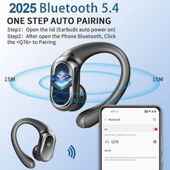 Rolosar wireless earbuds auto-connect after opening the case