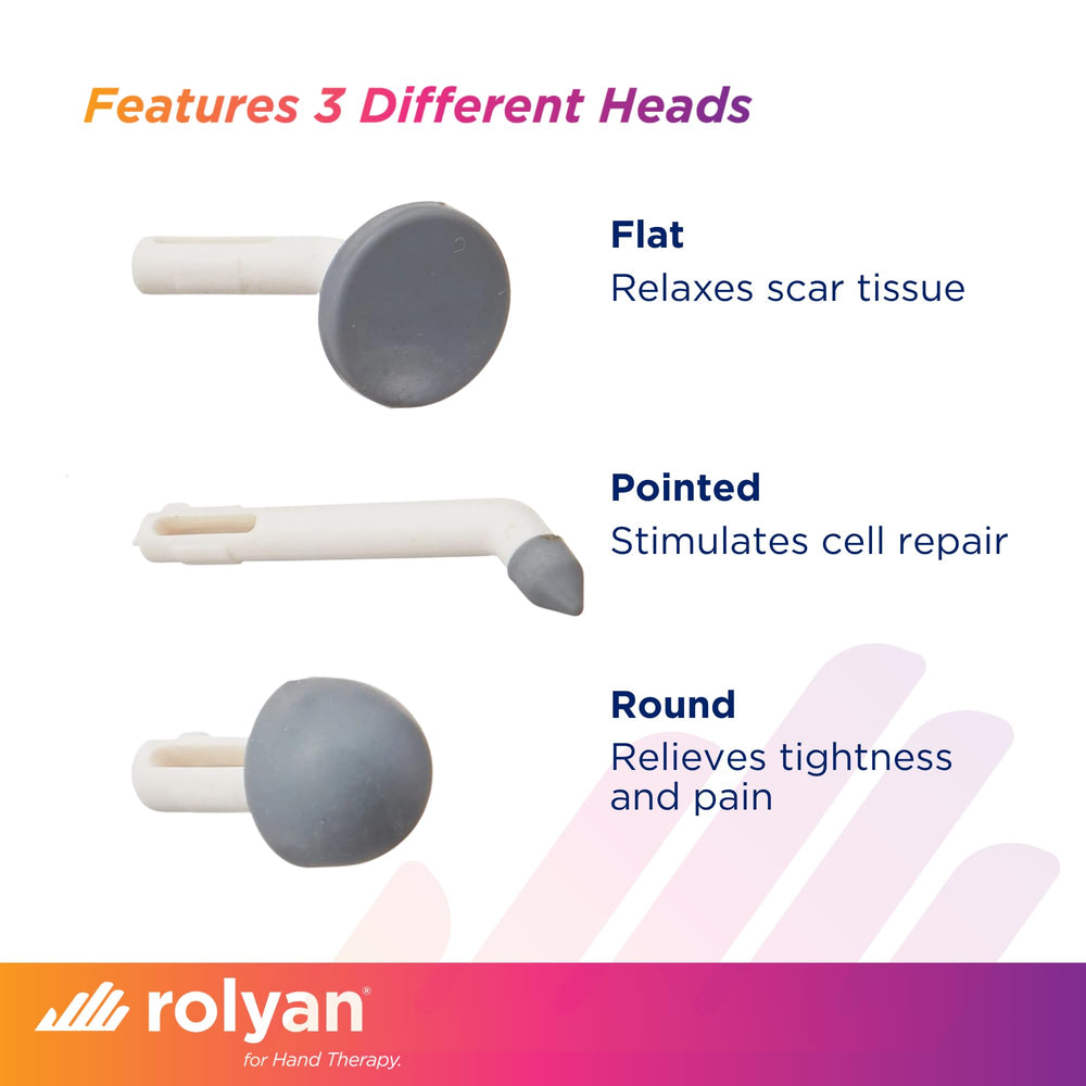 Rolyan Mini Massager pointed-tip for deep-tissue precision.