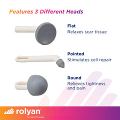 Rolyan Mini Massager pointed-tip for deep-tissue precision.