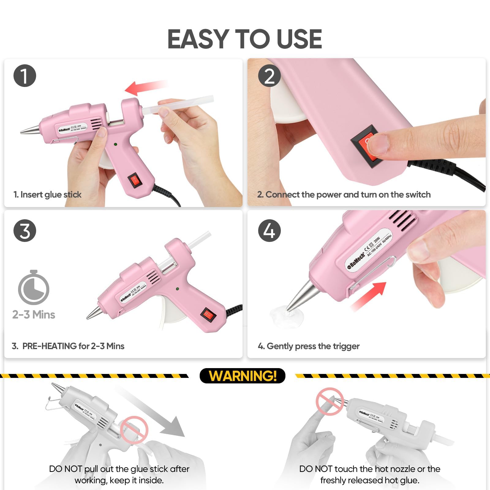 ROMECH 4.2 ft cord offers flexible reach across workspaces