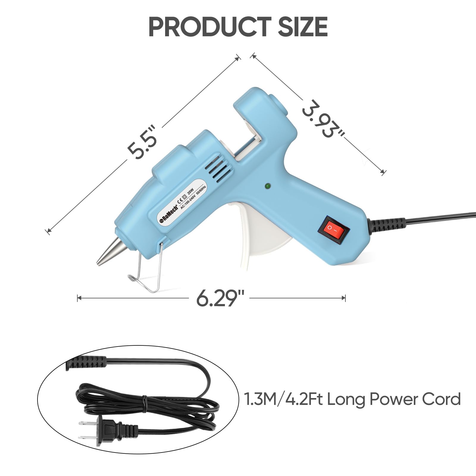 ROMECH ergonomic handle provides comfortable use during longer DIY sessions.