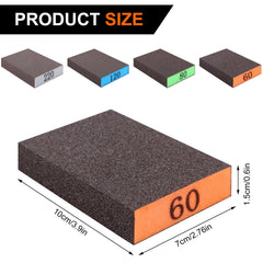 Romeda 8-pack sanding block 60 grit orange ideal for metal prep and finishing