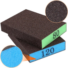Romeda 8-pack sanding block 80 grit green suitable for furniture finishing