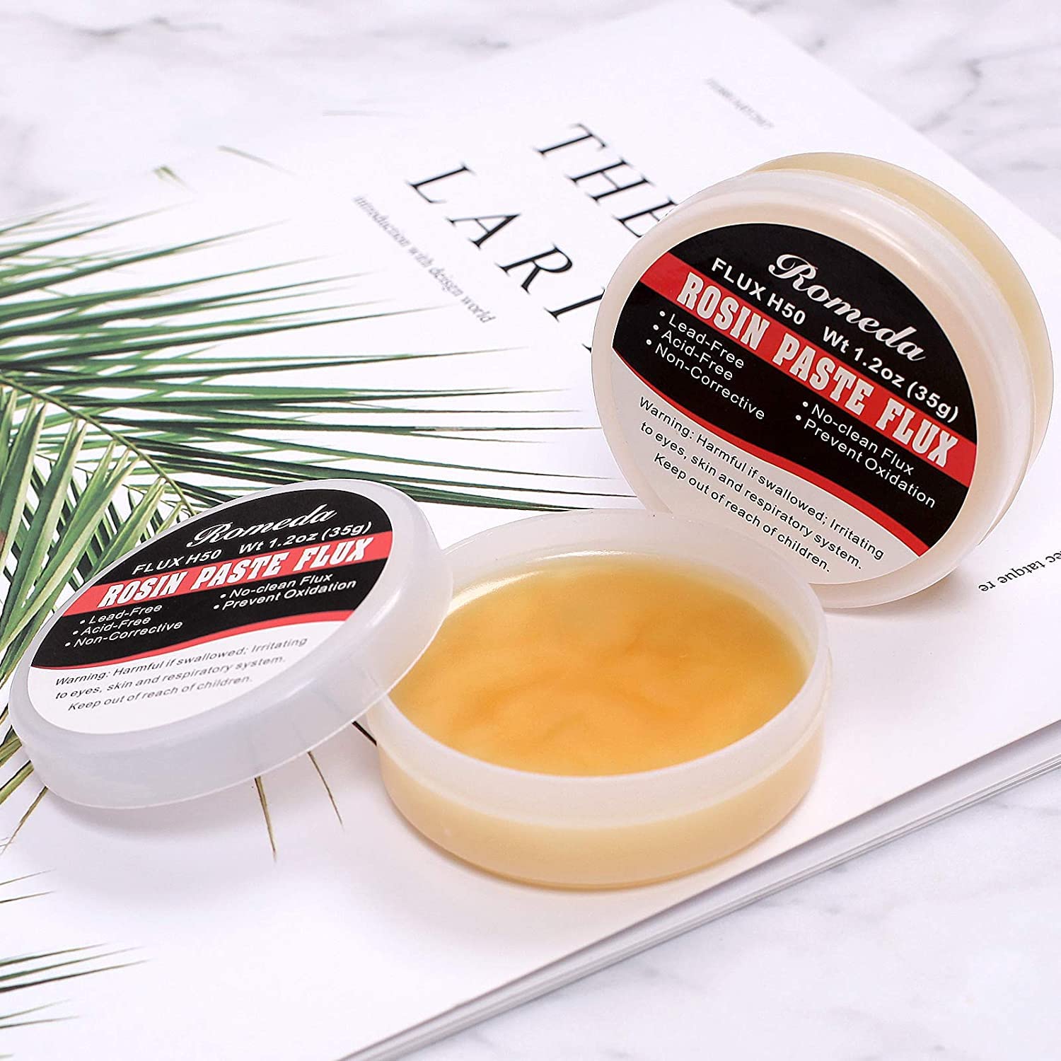 Romeda flux paste used for electronics repair and rework