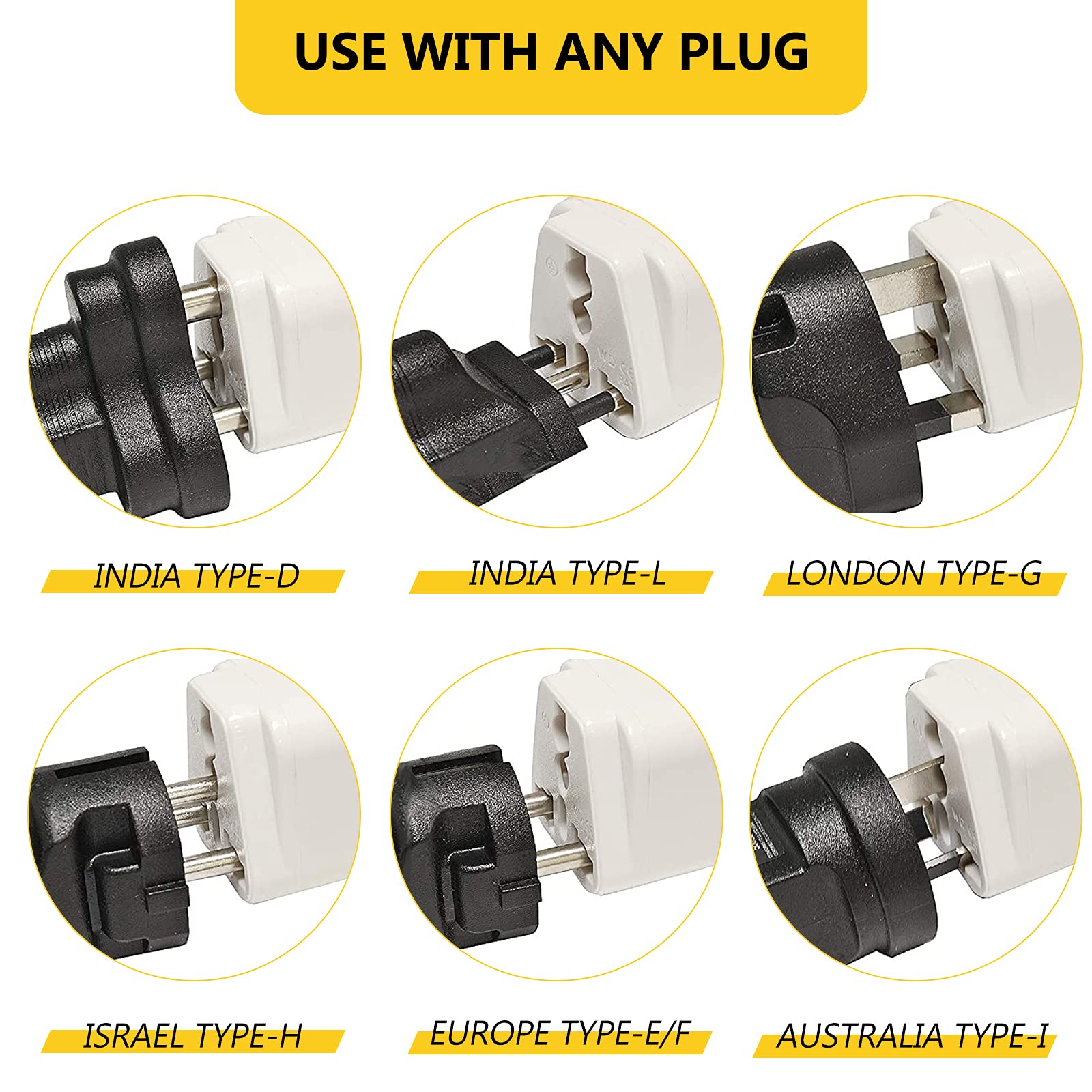 Romeda safety-first white adapter, copper conductor detail for reliable power